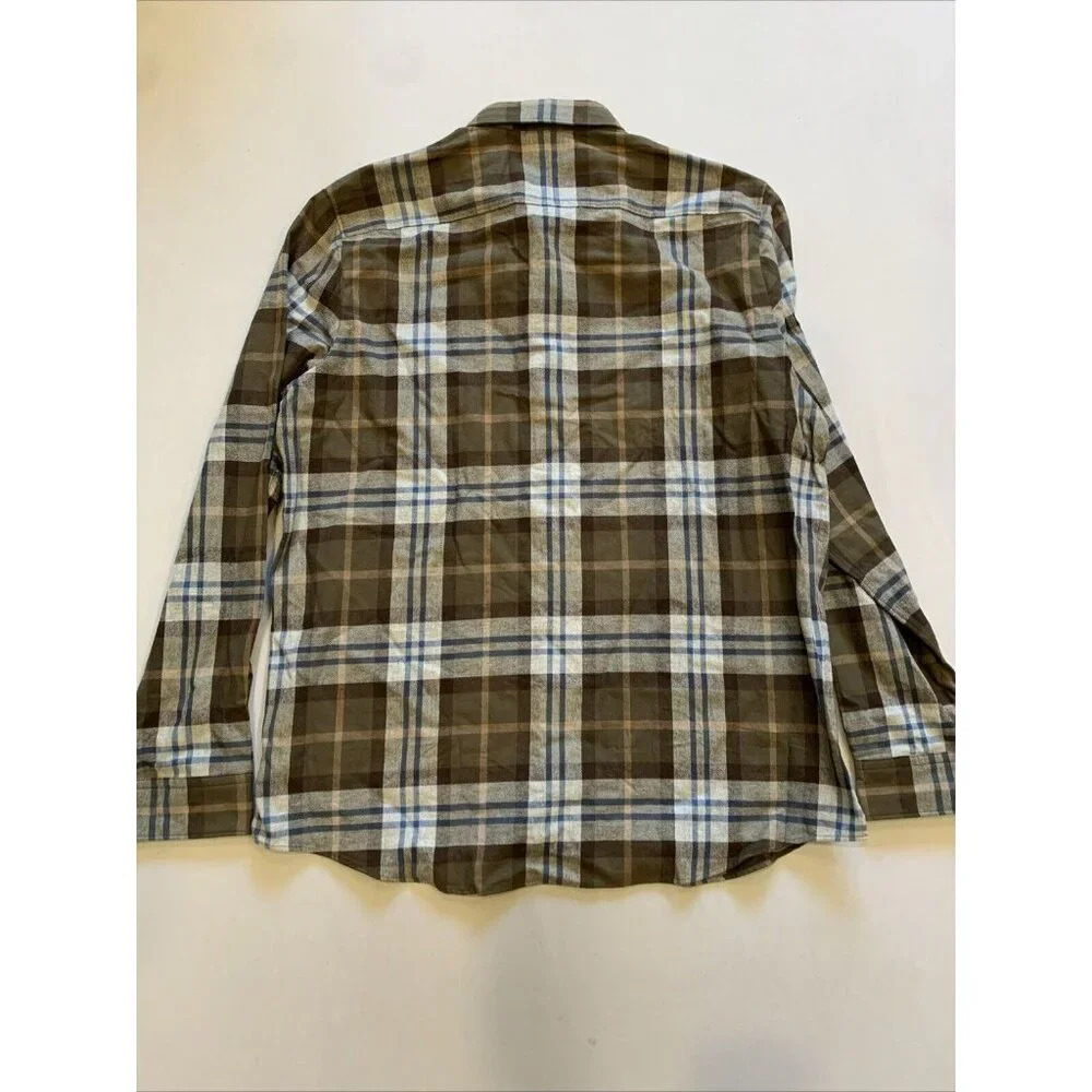 Hugo Boss Men's Brown Plaid Ermann Long Sleeve Button Down Shirt XL NWT - Picture 8 of 12